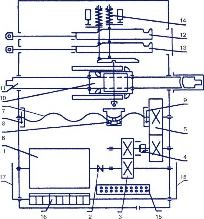 Кинематическая схема электропривода типа ВСІ І -150