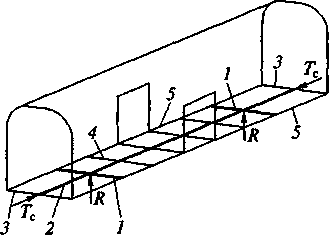 Схема рамы и кузова вагона