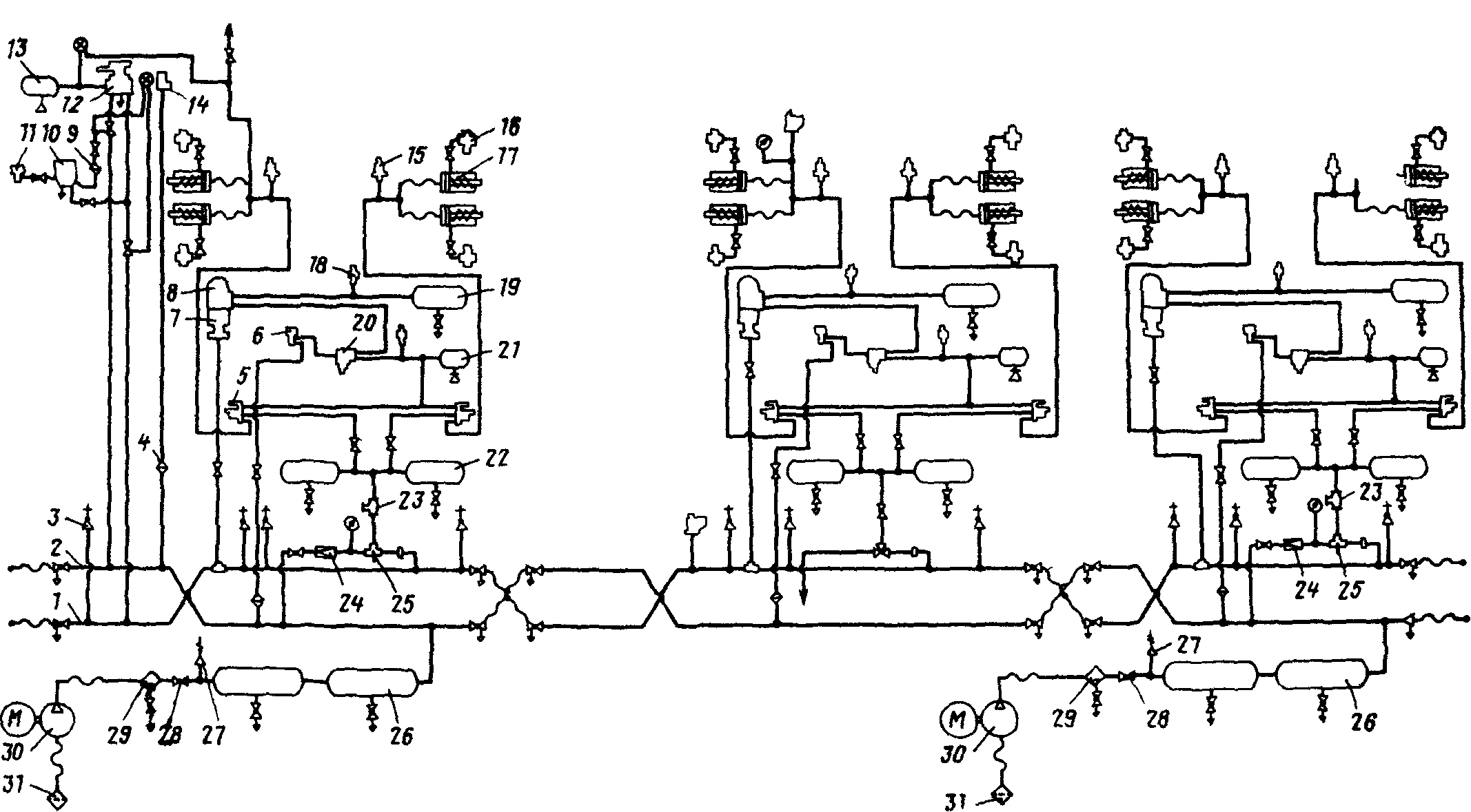 Схема тормозного оборудования электропоезда ЭР2Р