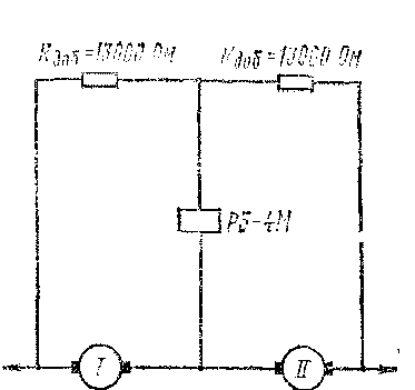 Схема включення реле РБ-4М