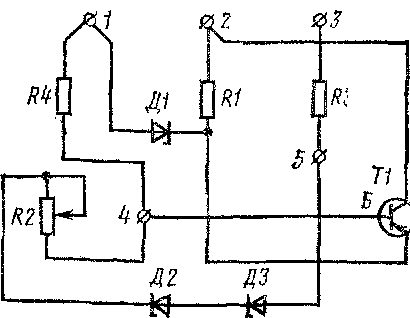 Схема соединений реле РЭ