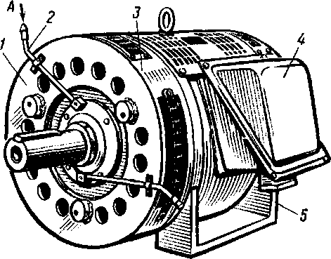 Общий вид электродвигателя АЭ-92-4