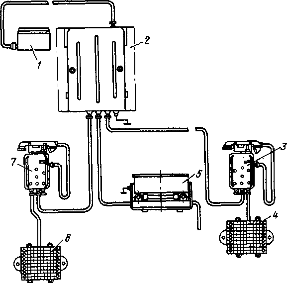 Схема установки радиостанции ЖР-ЗМ на электровозе
