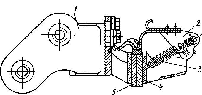 Щеткодержатель с пластмассовым кронштейном тягового двигателя НБ-406Б