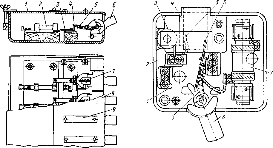 Кнопочный выключатель Рис. 92. Выключатель управления КУ ВУ-223А